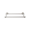 Top Knobs Edwardian Bath Towel Bar Double - Hex Backplate