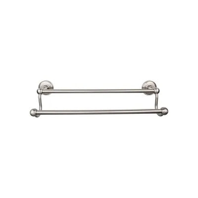 Top Knobs Edwardian Bath Towel Bar Double - Plain Backplate