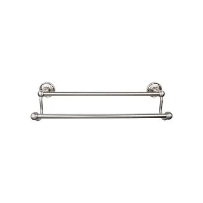 Top Knobs Edwardian Bath Towel Bar Double - Ribbon Backplate