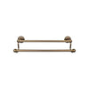 Top Knobs Edwardian Bath Towel Bar Double - Rope Backplate