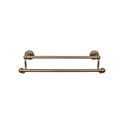 Top Knobs Edwardian Bath Towel Bar Double - Rope Backplate