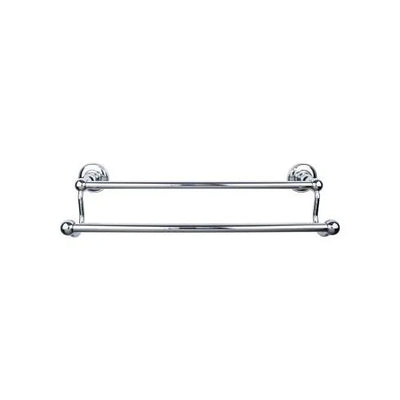 Top Knobs Edwardian Bath Towel Bar Double - Plain Backplate