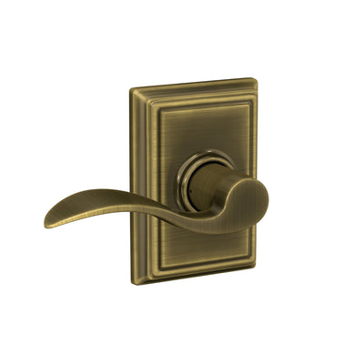 Schlage Accent Lever Hall & Closet Lock Addison Trim