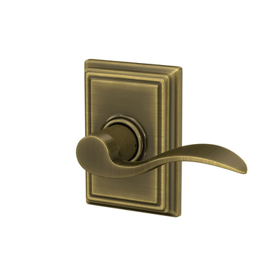 Schlage Accent Lever Hall & Closet Lock Addison Trim