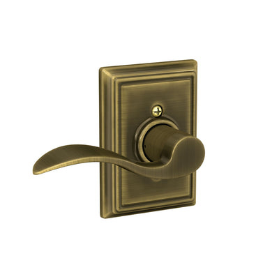 Schlage Accent Lever Hall & Closet Lock Addison Trim