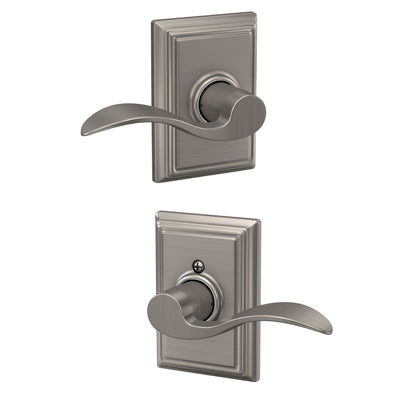 Schlage Accent Lever Hall & Closet Lock Addison Trim