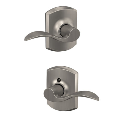 Schlage Accent Lever Hall & Closet Lock Greenwich Trim