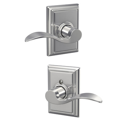 Schlage Accent Lever Hall & Closet Lock Addison Trim