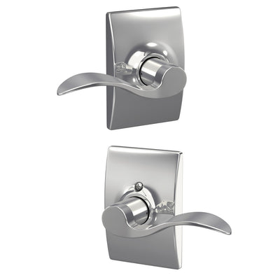 Schlage Accent Lever Hall & Closet Lock Century Trim