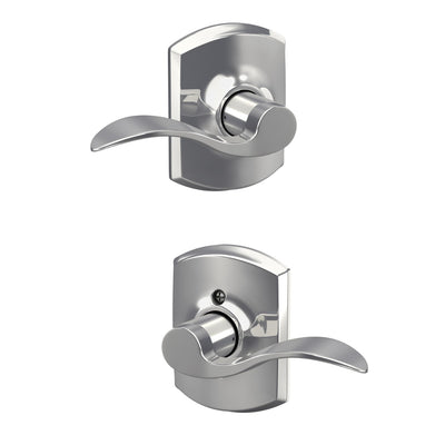 Schlage Accent Lever Hall & Closet Lock Greenwich Trim