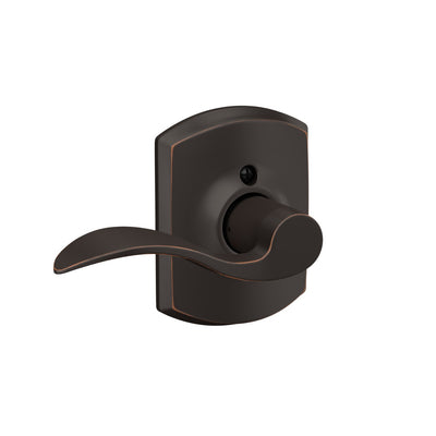 Schlage Accent Lever Hall & Closet Lock Greenwich Trim