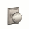 Schlage Andover Knob Hall & Closet Lock Addison Trim