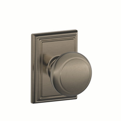 Schlage Andover Knob Hall & Closet Lock Addison Trim