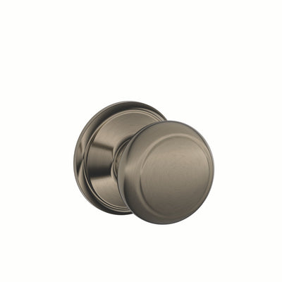 Schlage Andover Knob Hall & Closet Lock Standard Trim