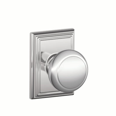 Schlage Andover Knob Hall & Closet Lock Addison Trim