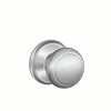 Schlage Andover Knob Hall & Closet Lock Standard Trim