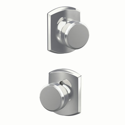 Schlage Bowery Knob Hall & Closet Lock Greenwich Trim