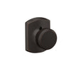 Schlage Bowery Knob Hall & Closet Lock Greenwich Trim