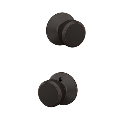 Schlage Bowery Knob Hall & Closet Lock Plymouth Trim