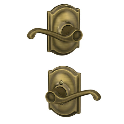 Schlage Flair Lever Hall & closet Lock Camelot Trim