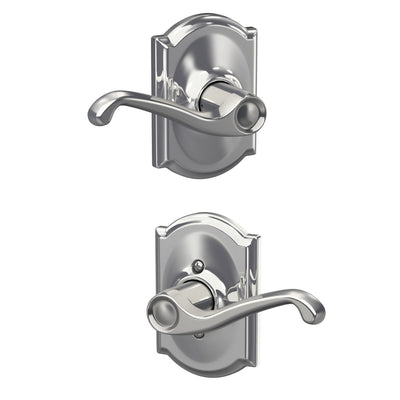 Schlage Flair Lever Hall & closet Lock Camelot Trim