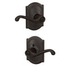 Schlage Flair Lever Hall & closet Lock Camelot Trim