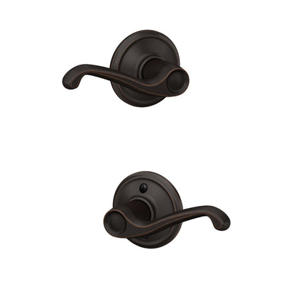 Schlage Flair Lever Hall & Closet Lock Standard Trim