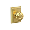 Schlage Georgian Knob Hall & Closet Lock Addison Trim