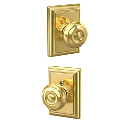 Schlage Georgian Knob Hall & Closet Lock Addison Trim