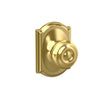 Schlage Georgian Knob Hall & Closet Lock Camelot Trim