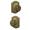 Schlage Georgian Knob Hall & Closet Lock Camelot Trim