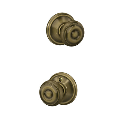 Schlage Georgian Knob Hall & Closet Lock Standard Trim