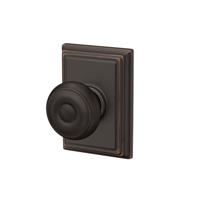 Schlage Georgian Knob Hall & Closet Lock Addison Trim