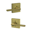 Schlage Latitude Lever Hall & Closet Lock Collins Trim