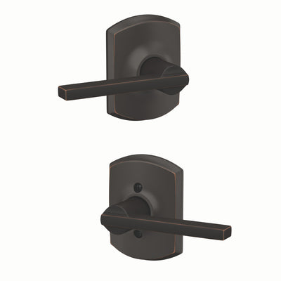 Schlage Latitude Lever Hall & Closet Lock Greenwich Trim