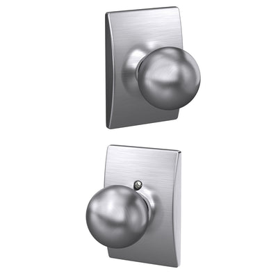 Schlage Orbit Knob Hall & Closet Lock Century Trim