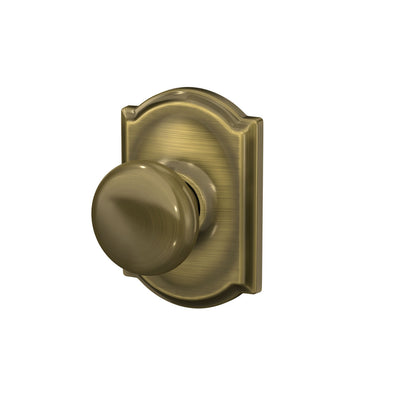 Schlage Plymouth Knob Hall & Closet Lock Camelot Trim