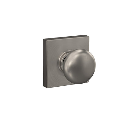 Schlage Plymouth Knob Hall & Closet Lock Collins Trim