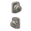 Schlage Plymouth Knob Hall & Closet Lock Greenwich Trim