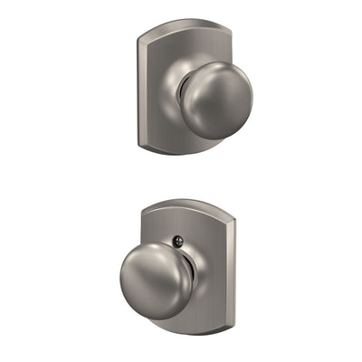 Schlage Plymouth Knob Hall & Closet Lock Greenwich Trim