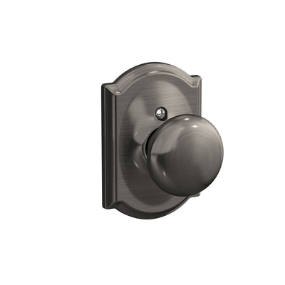 Schlage Plymouth Knob Hall & Closet Lock Camelot Trim