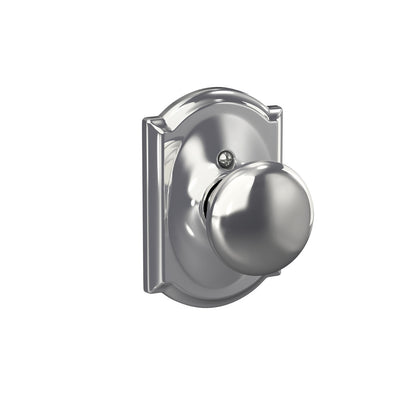 Schlage Plymouth Knob Hall & Closet Lock Camelot Trim