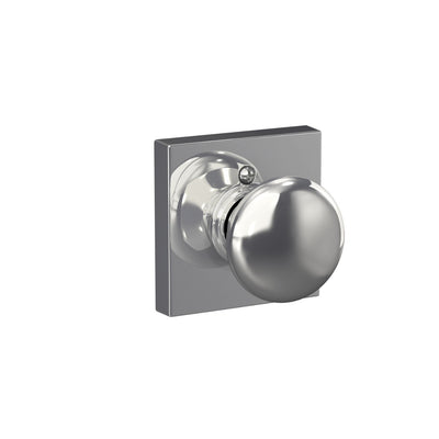 Schlage Plymouth Knob Hall & Closet Lock Collins Trim