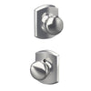 Schlage Plymouth Knob Hall & Closet Lock Greenwich Trim