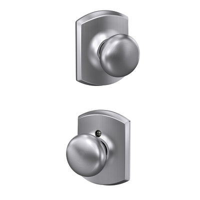 Schlage Plymouth Knob Hall & Closet Lock Greenwich Trim