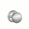 Schlage Andover Knob Non-Turning Lock Standard Trim