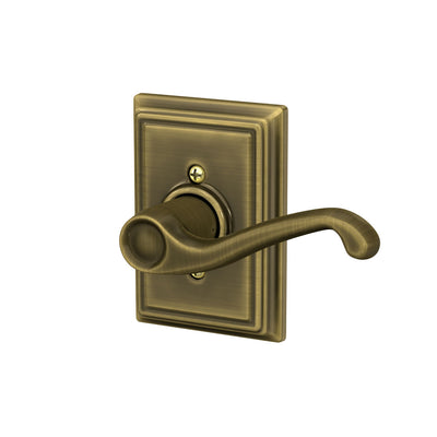 Schlage Flair Lever Non-Turning Lock Addison Trim