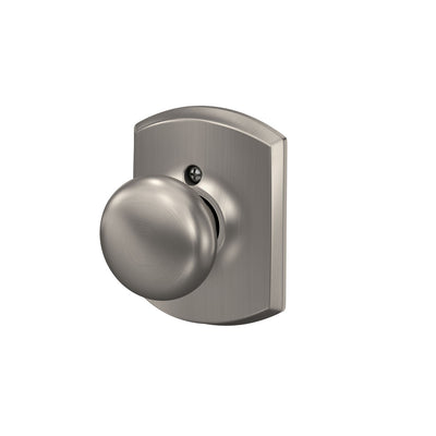 Schlage Plymouth Knob Non-Turning Lock Greenwich Trim