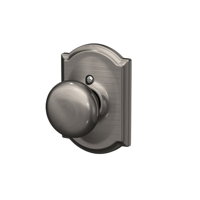 Schlage Plymouth Knob Non-Turning Lock Camelot Trim