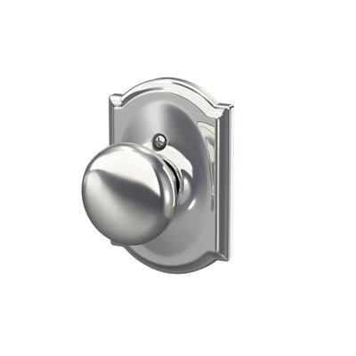 Schlage Plymouth Knob Non-Turning Lock Camelot Trim